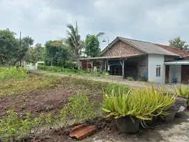 DIJUAL TANAH PEKARANGAN LUAS MUKA LEBAR DI SUKOHARJO