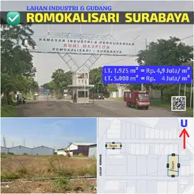 DIJUAL TANAH LAHAN PABRIK/ GUDANG BUMI MASPION ROMOKALISARI
