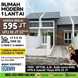 jual rumah surabaya, rumah murah, rumah siap huni, rumah minimalis 1lt