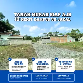 Tanah Murah Siap AJB 10 menit UII Jalan Kaliurang