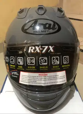 ARAI RX-7X MODERN GREY LIKE NEW MULUS JARANG PAKE FULSET