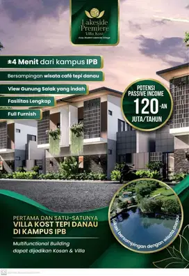 Kost Kosan Dijual 2 Lantai Murah Ring 1 IPB Bogor Free Furnished Nego