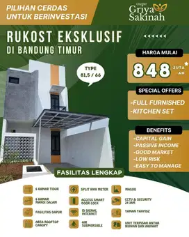 Investasi rumah kost akses mudah di Ciwastra Bandung