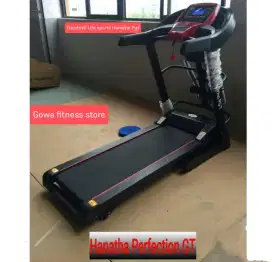 Treadmill elektrik Lifesport 2Hp Hanatha PGT alat fitness lari