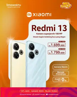 Resmi 13 harga 1 jutaan free pindah data + accessories