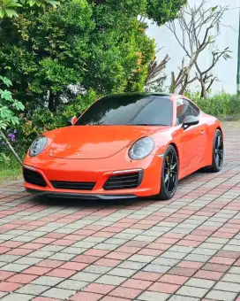 ODO 14RBU ASLI PORSCHE 911 CARRERA S 2016 LAVA ORANGE UNIT ISTIMEWA