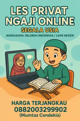BIMBINGAN NGAJI ONLINE , BELAJAR DGN MUDAH DARIMANA SAJA