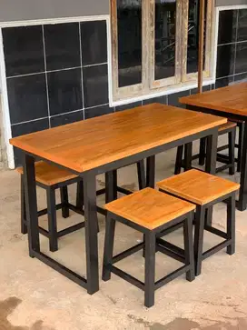 set meja kursi caffe & warung makan