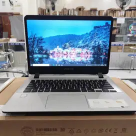 Asus Vivobook A407M N4000 RAM 4GB SSD 256GB + HDD 1TB Layar 14 Mulus