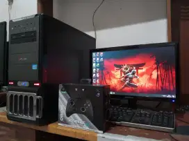 Pc gaming bonus gamepad (intel core i5 + vga amd + monitor 19inch)