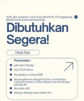loker host cengkareng jakarta barat