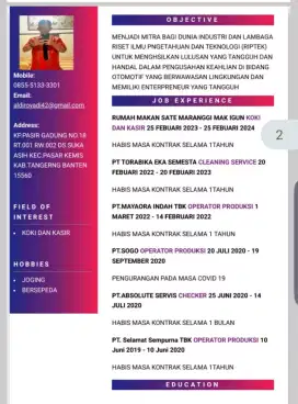 Info loker kerjaan