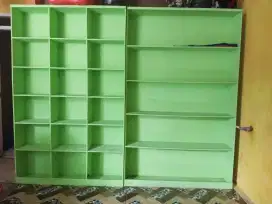 2 rak dagang warna hijau