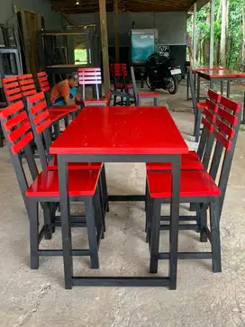 set meja kursi caffe & warung makan