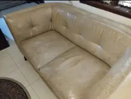 Jual sofa bekas kulit informa