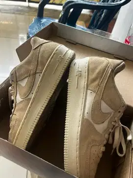 nike airforce 1 cream brown