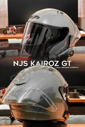 Helm NJS Kairoz GT (ada bonus) - Microlock - Grey Glossy