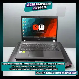 Acer Travelmate P214-52G Core i7 10510U Gen10 Ram8GB Ssd256GB 14inch