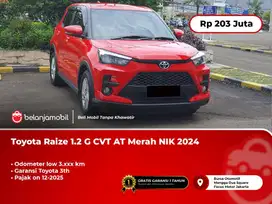 Toyota Raize 1.2 G CVT AT Merah [ LOW KM 3RB ]