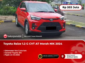 [ LOW KM 3RB ] Toyota Raize 1.2 G CVT AT Merah 2024/2025