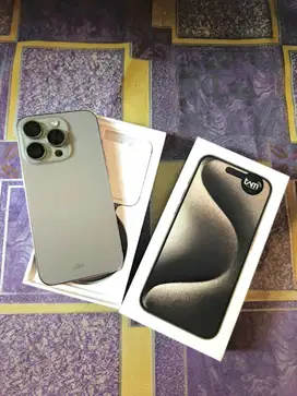 JUAL Iphone 15pro Natural Titanium 128GB Garansi IBOX ON