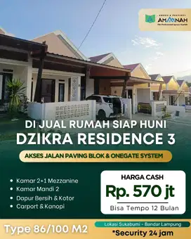 RUMAH READY MURAH DALAM PERUMAHAN SYARIAH BISA TEMPO 12 BLN