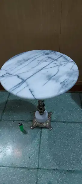 Meja marmer jati