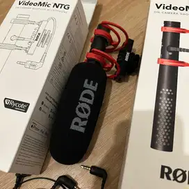 Rode VideoMic NTG on camera shotgun