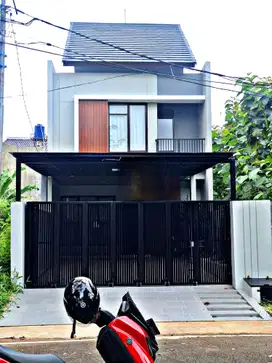Rumah baru modern minimalist di pondok kelapa jakarta timur