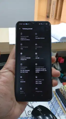 Realme c15 ram 5/64