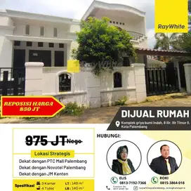 Dijual Cepat Rumah di Ilir Timur 2 Kota palembang