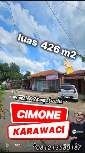 Dijual rumah dan 2 tempat usaha di belakang icon walk Tangerang