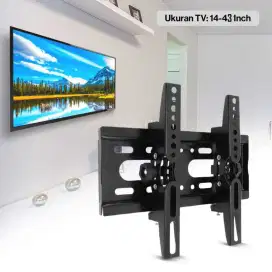 breket tv led + jasa pemasangan
