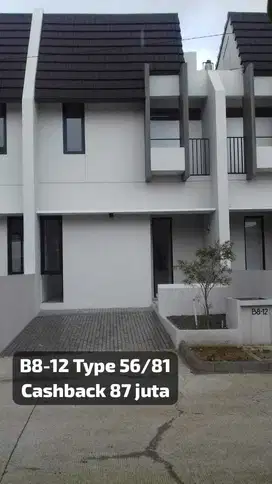 Type 56/81 rumah 2 lantai. Hinata Living Kopo