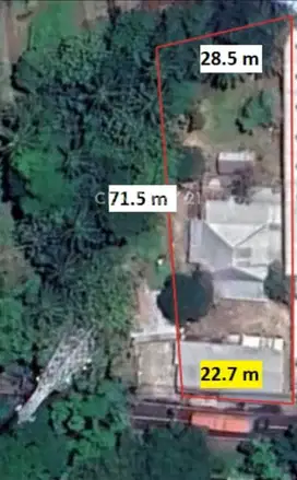 Dijual Tanah Dan Bangunan Di Depan Jalan Raya Manado Bitung