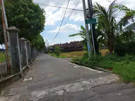 Tanah view sawah 2are tembok keliling belakang kantor pdam antasura