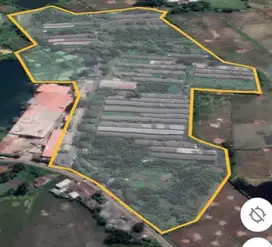Dijual tanah 6,5 hektar Legok Tangerang zona kuning 1,3 juta/meter