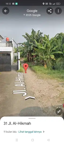 Dijual sebidang tanah kosong diciater maruga tangsel
