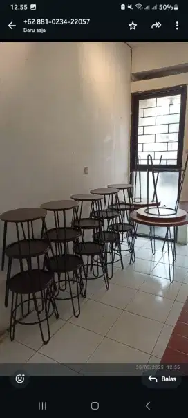 Meja dan kursi utk cafe