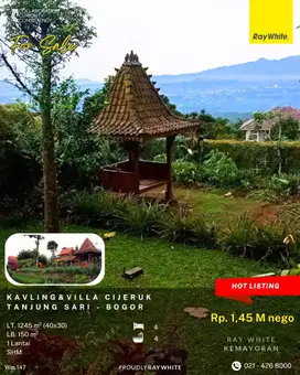 Dijual Tanah berikut Villa di Cijeruk Bogor