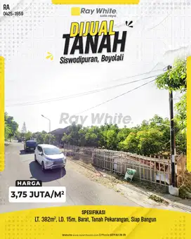TANAH SIAP BANGUN SISWODIPURAN BOYOLALI