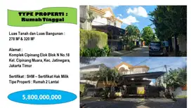 RUMAH MEWAH 2 LANTAI SIAP HUNI – CIPINANG ELOK, JAKARTA TIMUR