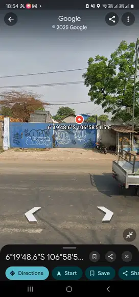 Disewakan tanah 400m2 km 12 narogong bantar gebang