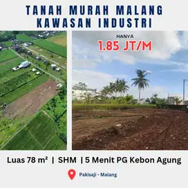Tanah Kavling Murah Pakisaji Malang 5 Menit Pabrik Gula Kebon Agung
