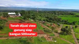 Tanah dijual view gunung siap bangun 500meter bogor timur