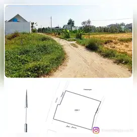 tanah strategis cocok hunian dan kost dekat kampus amikom baru