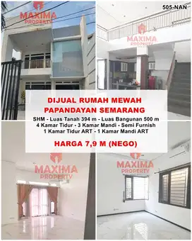 Jual rumah mewah 2 lantai papandayan