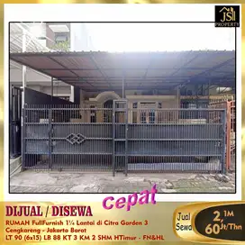 DIJUAL RUMAH 1¼ Lantai di Citra Garden 3 Cengkareng JakBar - FN&HL
