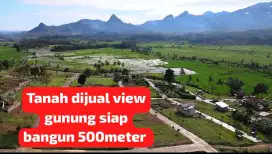 Tanah dijual view gunung siap bangun 500meter bogor timur