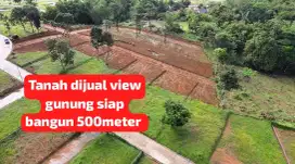 Tanah dijual view gunung siap bangun 500meter bogor timur puncak 2